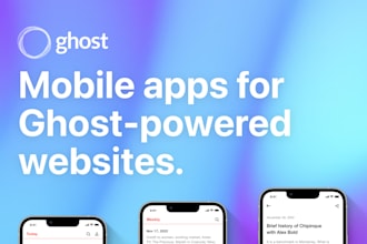 build mobile applications for ghost powered websites