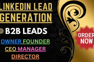 do b2b lead generation, linkedin leads, prospect list and targeted list