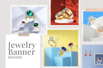 do elegant jewelry retouch and banner design