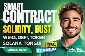 audit, create smart contracts and tokens with solidity rust for ethereum, monad