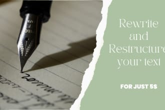 paraphrase and restructure your text