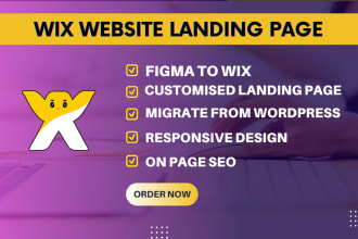 design wix website redesign wix landing page,figma to wix