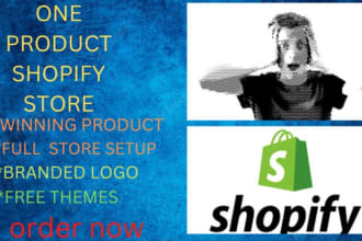 come up with one product shopify store