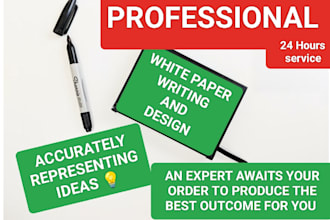 write and design a professional white paper for you