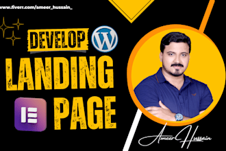 design creative and responsive wordpress landing page or website