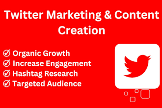 do organic twitter marketing and content creation