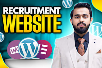 design recruitment website with wordpress, job board, wordpress website