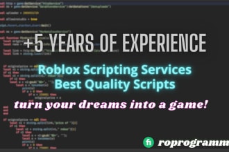 develop custom scripts for roblox