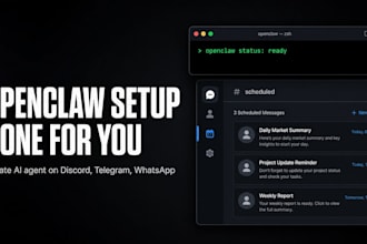 set up openclaw ai agent on discord telegram or whatsapp
