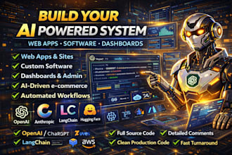 build a custom ai powered website or web application for your business