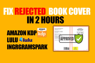 resize cover fix cover amazon kdp, lulu, ingramspark