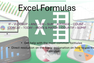 help you with basic excel tasks and formulas