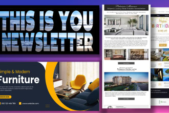 design clean email banner, eye catching newsletter and web banner