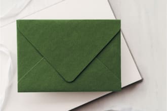 create an envelope die cut line, plotter cutting