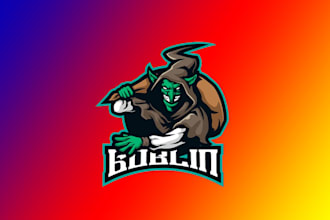 design creative goblin mascot logo for your business