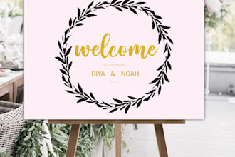 design welcome sign boards