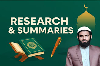 do islamic research for your assignment or project