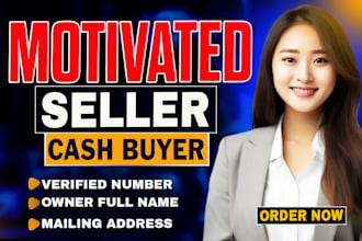provide motivated seller real estate leads and cash buyers with skip tracing