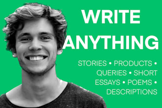 write anything you want