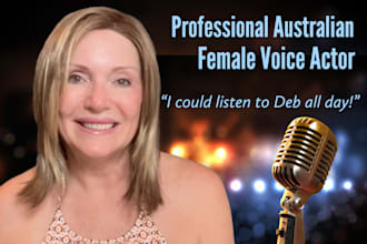 be the female voice over for your podcast or vlog