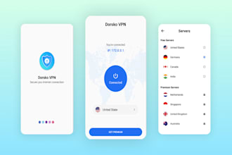 develop an android VPN app featuring ads and iap