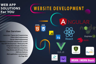 develop websites as a full stack in angular
