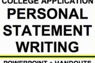 edit college application essays and personal statements