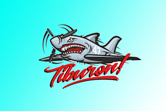 create amazing shark mascot logo with unlimited revisions