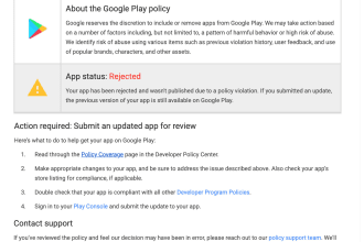 fix play console issues or rejected app or app policy issue in the play store