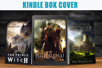 design kindle book cover, ebook cover and kdp book cover in just 4 hrs