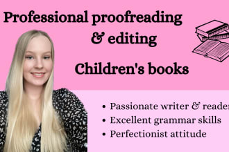proofread and edit your childrens book