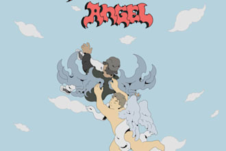 make cool cartoon album cover art
