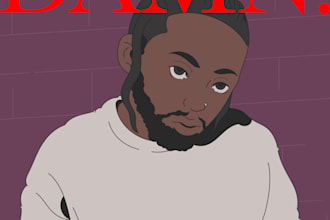 make cool cartoon album cover art