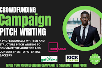 write kickstarter indiegogo gofundme crowdfunding campaign pitch engage backers