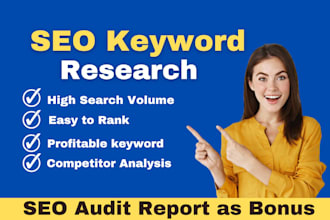 do profitable SEO keyword research and competitor analysis