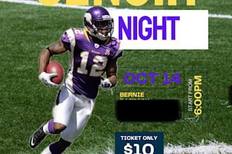 create a professional flyer or poster