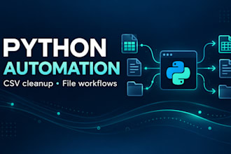 automate CSV cleanup and file tasks with python