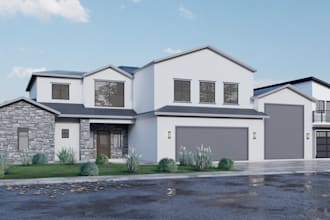 do 3d exterior,interior, floor plans, modellng and designing