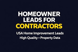 provide exclusive homeowner leads for home improvement contractors USA