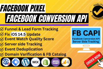setup facebook pixel conversion API with GTM, google analytics events