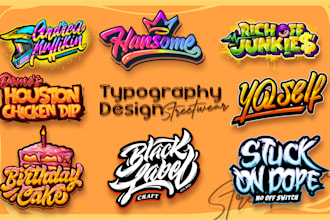 make custom design typography street wear
