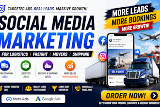 do social media marking for logistic freight movers shipping ads moving company