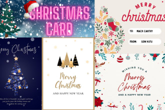 design christmas, greetings, party, or holiday card