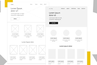 be design wireframe for your website or app