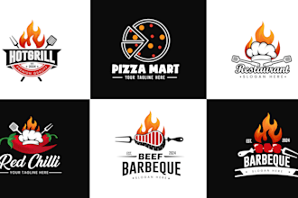 design a BBQ, coffee shops, bars and eateries logo