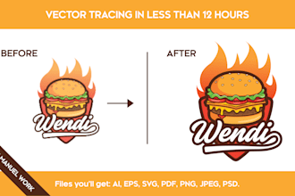 redesign or fix your logo professionally in 12 hours