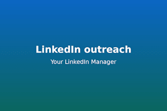 do linkedin outreach and marketing to generate warm leads