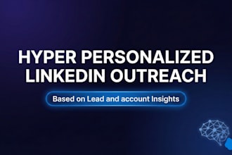 do personalized linkedin outreach and marketing to generate warm leads