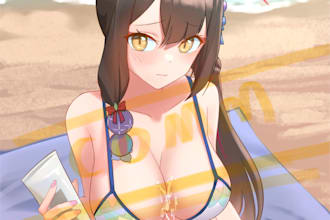 draw nsfw or lewd illustration of your character