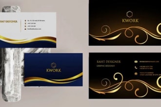 do professional and luxury business card design